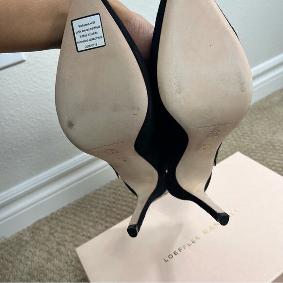 NIB LOEFFLER RANDALL Langley Mule Ruffle Heels - Picture 9 of 12